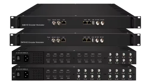 HY-21-EM24 24-channel HD IPTV encoder modulator for hotel headend 2025